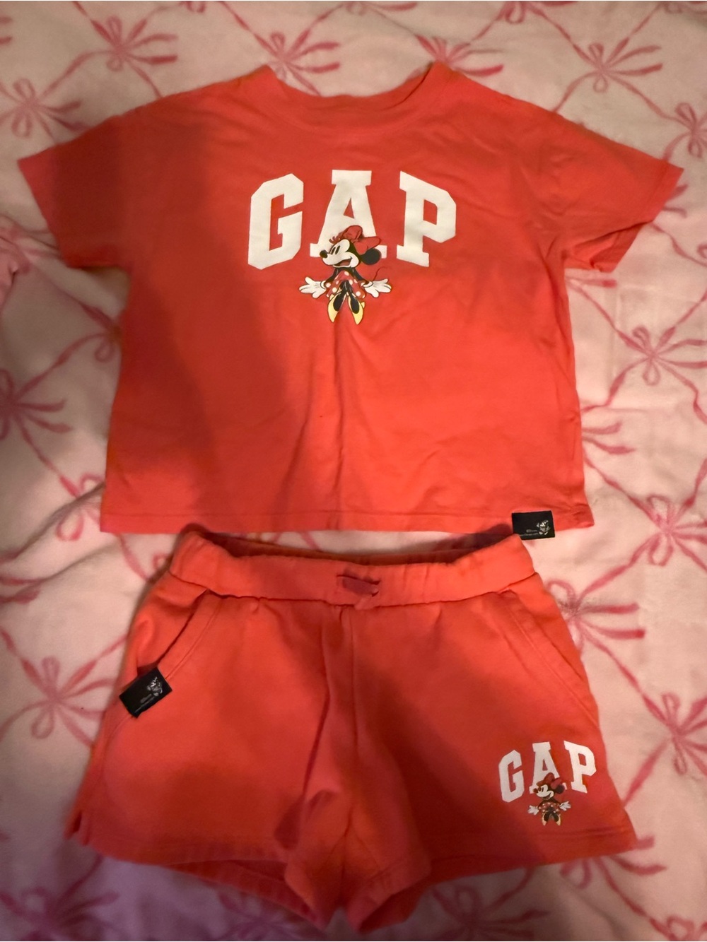GAP x Disney Kids Bottoms - Bright Coral Orange